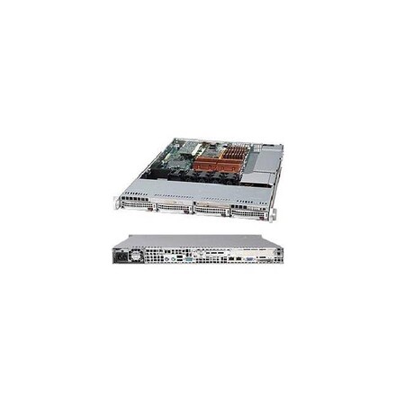 Supermicro SuperServer Dual LGA775 560W 1U Rackmount Server Barebone System (Blk) SYS-6015B-TB